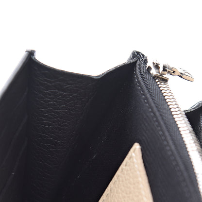 Louis Vuitton Calfskin Lockme II Wallet Vanille Black 8 of 14