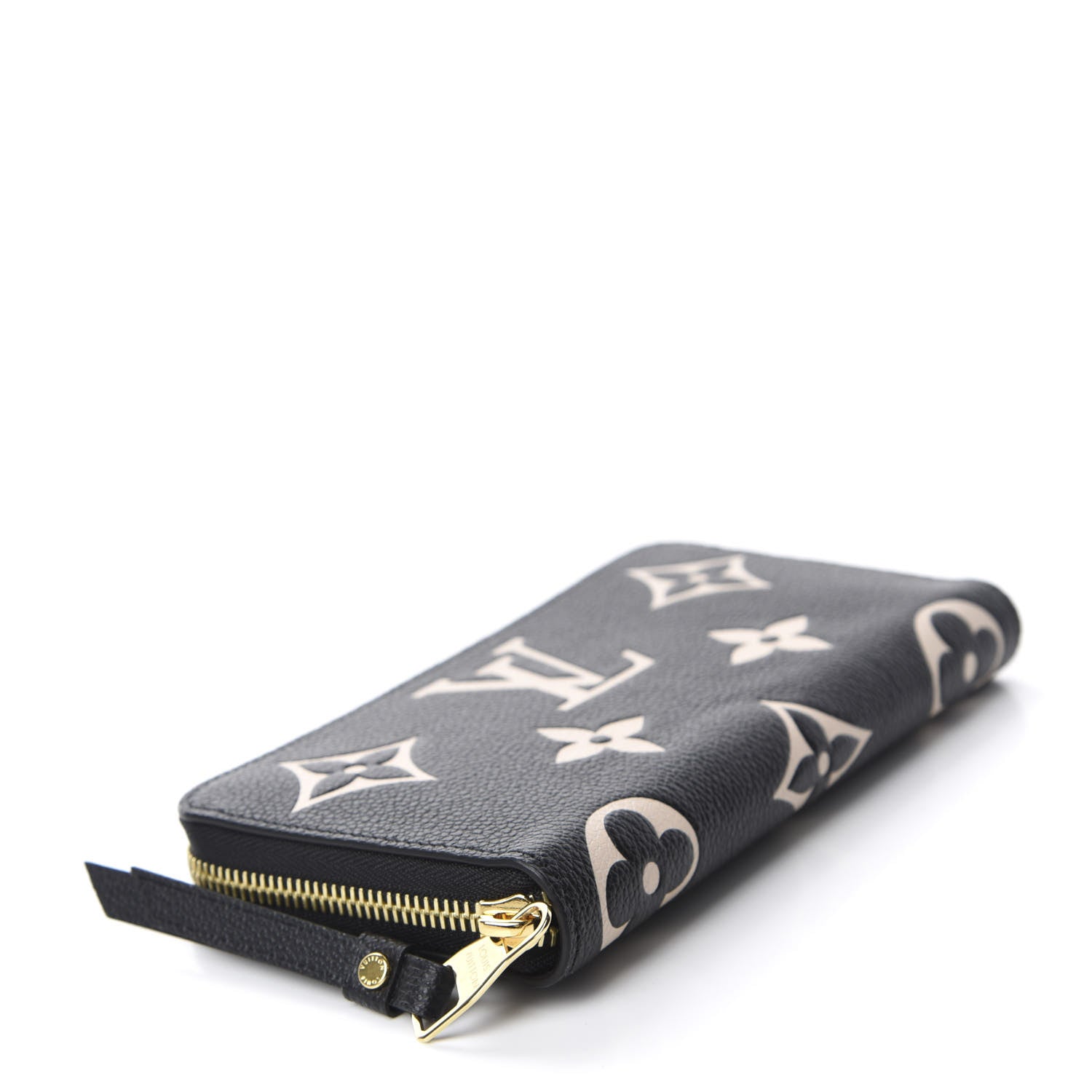 Louis Vuitton Empreinte Monogram Giant Zippy Wallet Black Beige 4 of 7