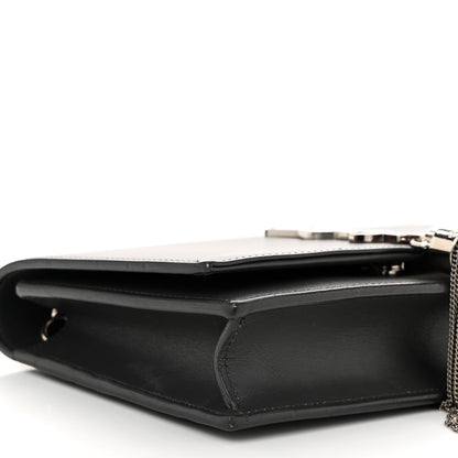 Saint Laurent Smooth Calfskin Classic Monogram Kate Tassel Chain Wallet Asphalt 8 of 11
