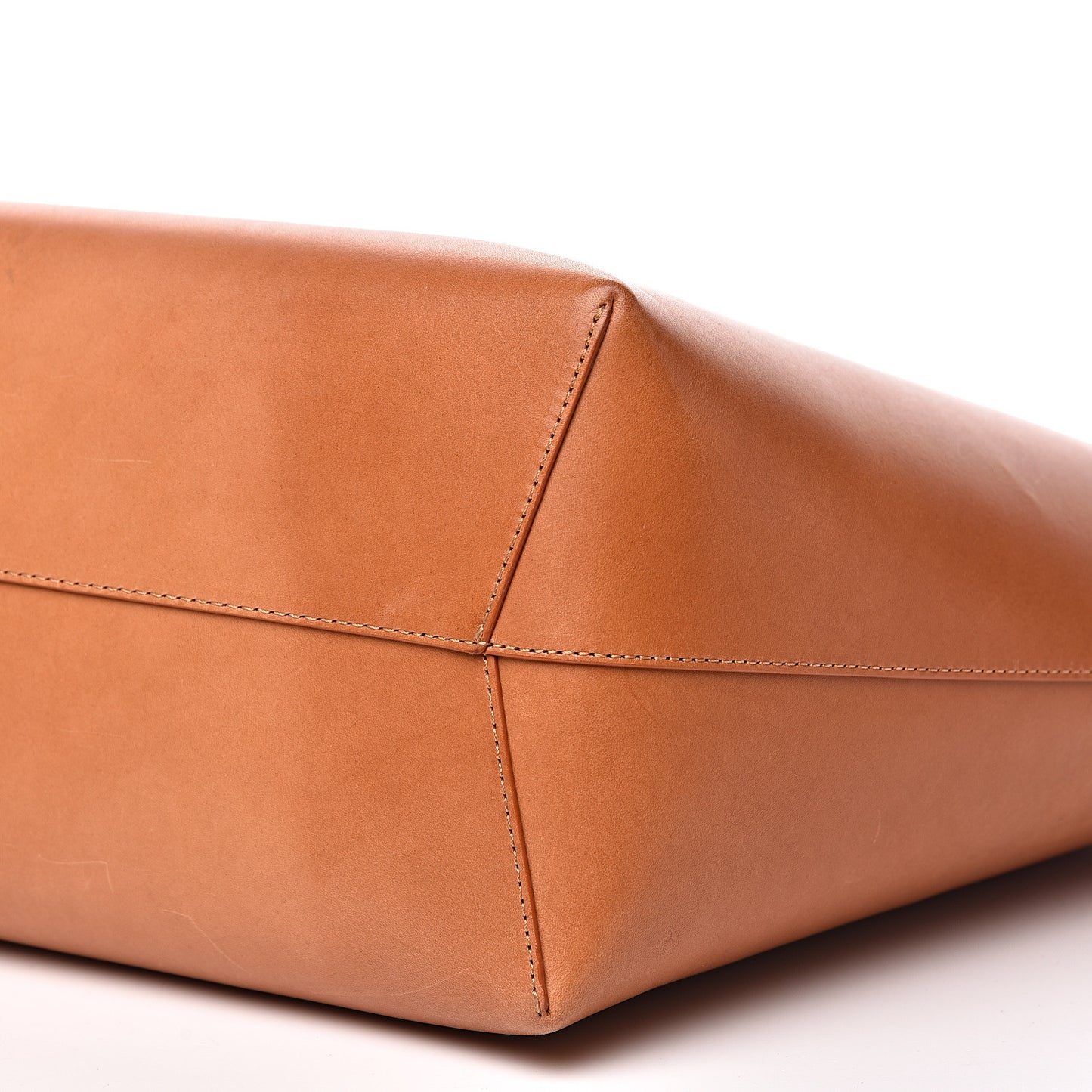 Calfskin Large Shopping Tote Cammello Rosa