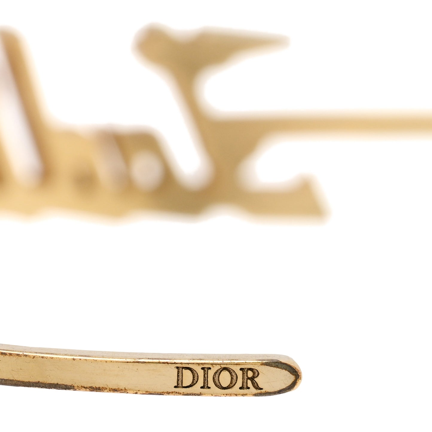 Metal J'Adior Bracelet Cuff Gold