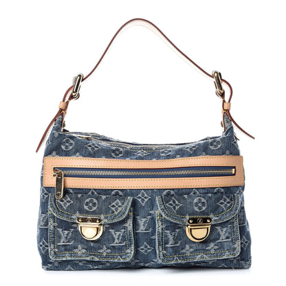 Louis Vuitton Monogram Denim Baggy PM Blue 1 of 9