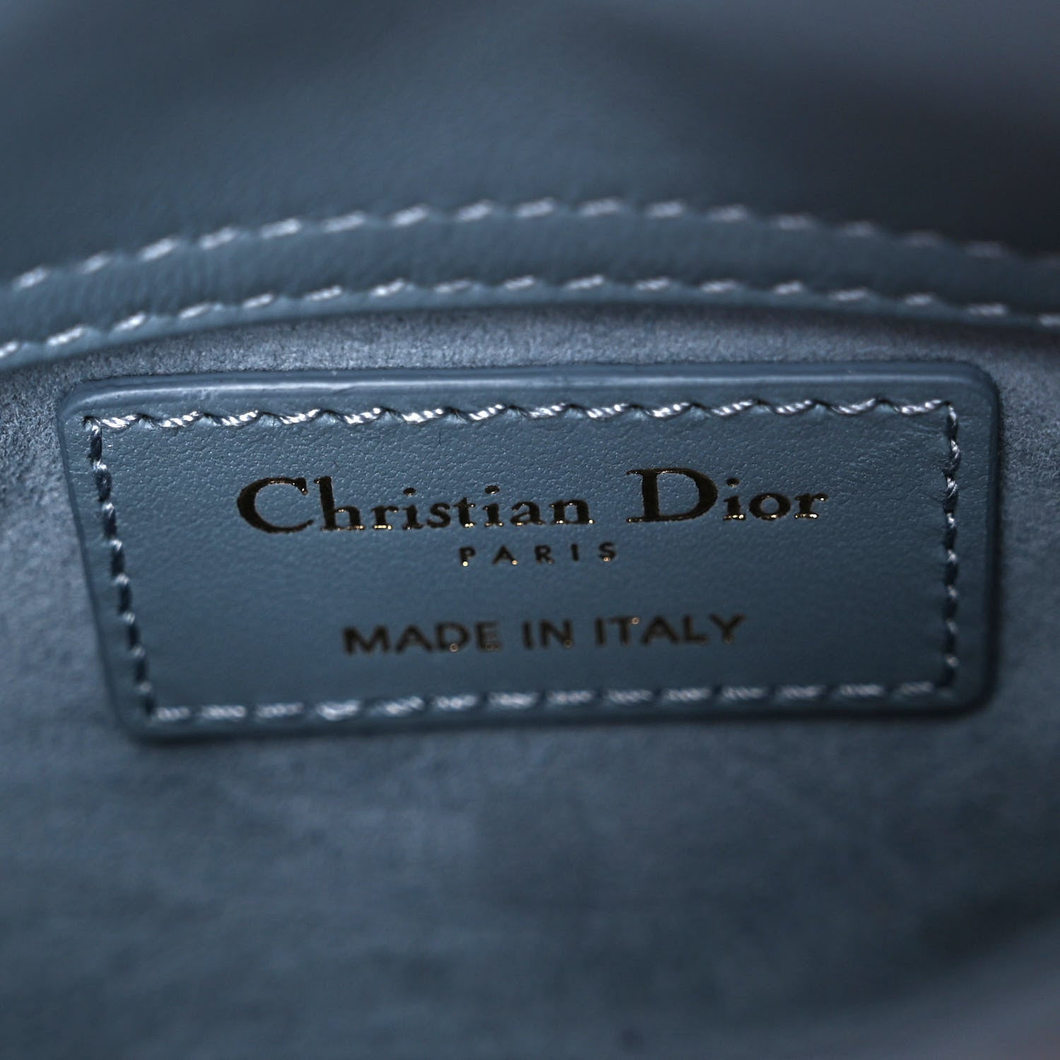 Christian Dior Lambskin Cannage Micro Lady Dior Cloud Blue 7 of 11