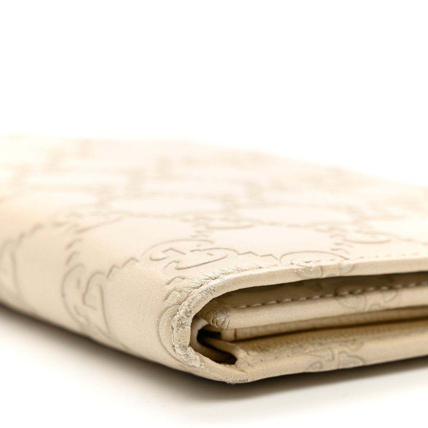 Guccissima Continental Flap Wallet Off White