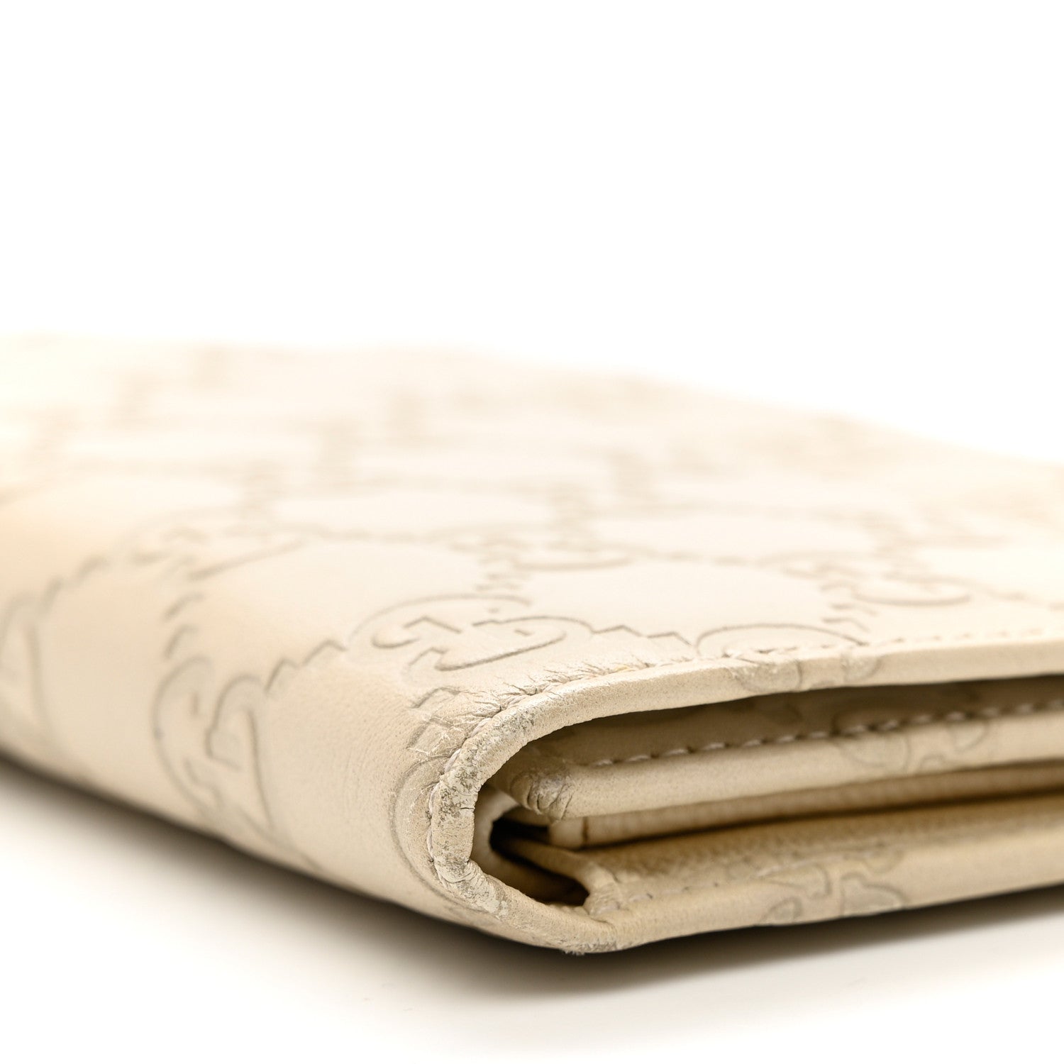 Gucci Guccissima Continental Flap Wallet Off White 7 of 12