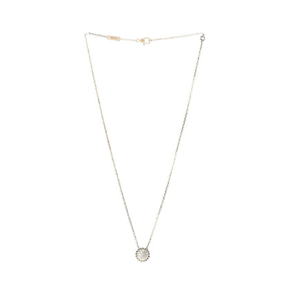 Van Cleef & Arpels 18K Yellow Gold Diamond Perlee Pendant Necklace 3 of 6