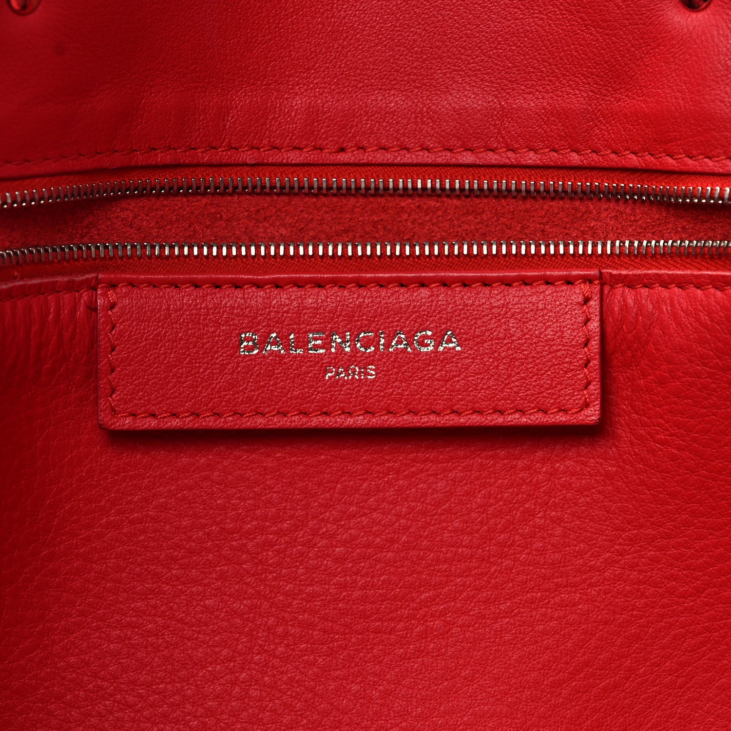 Balenciaga Veau Papier B4 Zip Around Tote Rouge Tango 6 of 11