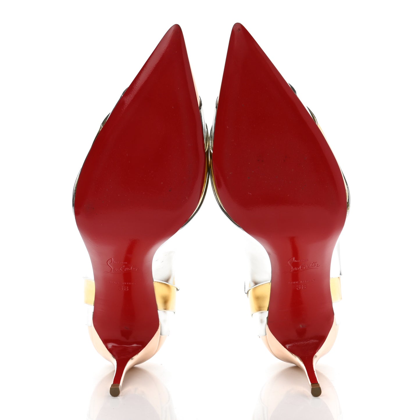 Nappa Patent Veau Mirror Eklectica 85 Pumps 38 Silver