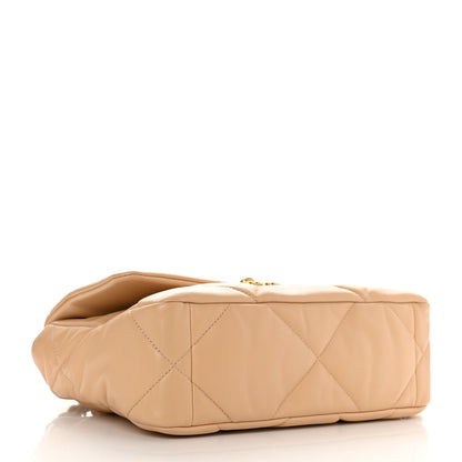 Chanel Lambskin Quilted Medium Chanel 19 Flap Beige 4 of 11