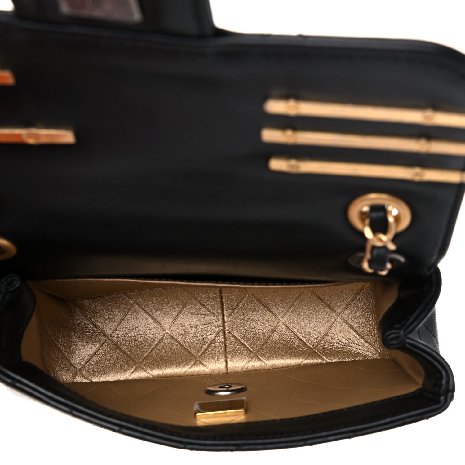 Chanel Lambskin Quilted Mini Coco Clips Single Flap Black 5 of 10