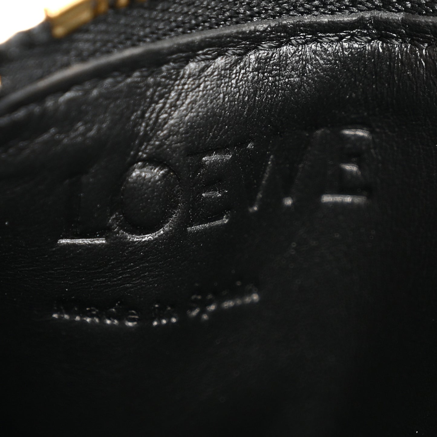 Calfskin Logo Coin Card Holder Black