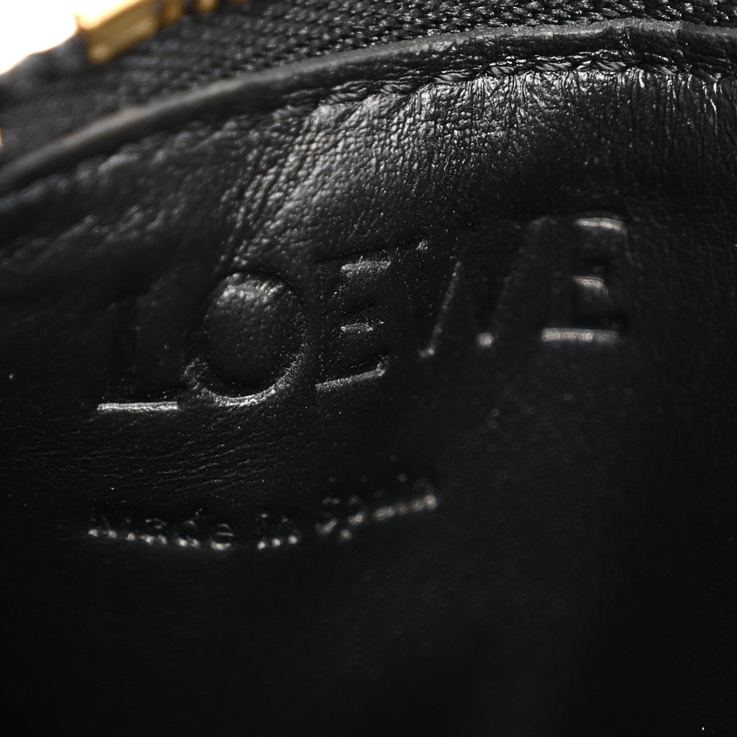 Loewe Calfskin Logo Coin Card Holder Black 6 of 7