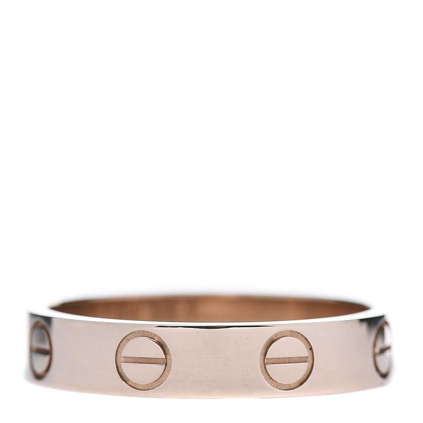 18K Pink Gold 3.5mm LOVE Wedding Band Ring 50 5.25