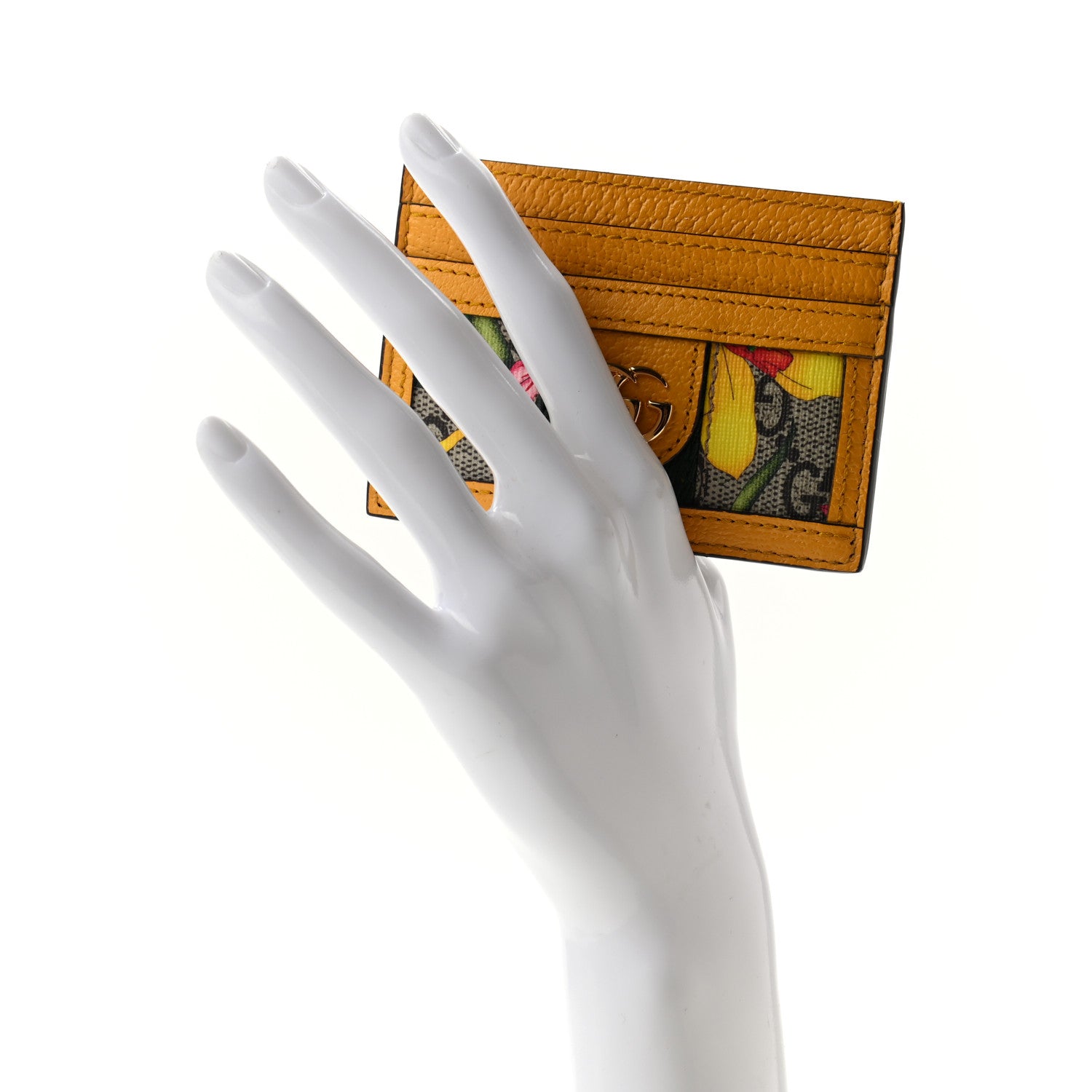 Gucci GG Supreme Monogram Flora Web Ophidia Card Holder Beige Multicolor Crop 2 of 6
