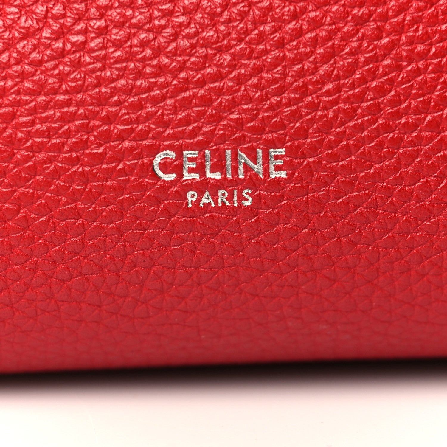 Celine Soft Grained Calfskin Small Sangle Bucket Bag Red 5 of 9