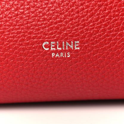 Celine Soft Grained Calfskin Small Sangle Bucket Bag Red 5 of 9