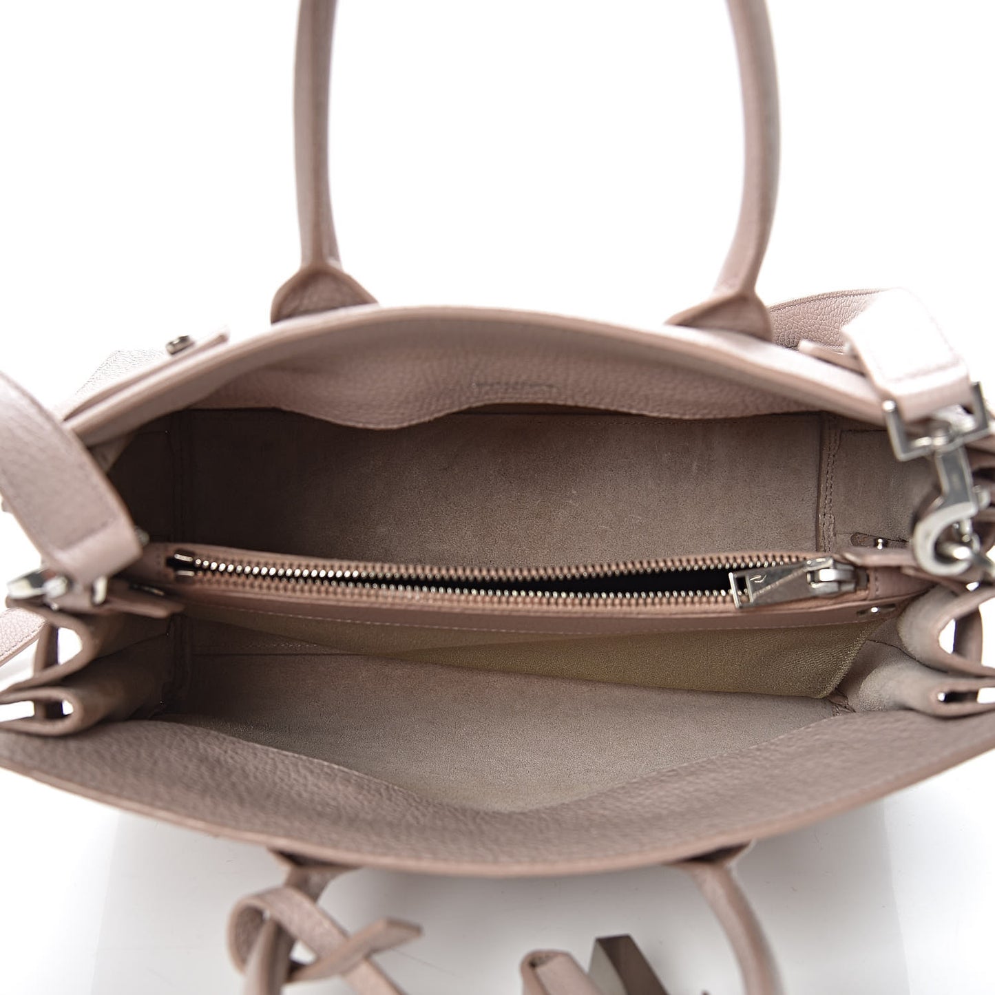 Grained Calfskin Baby Sac De Jour Souple Pale Blush