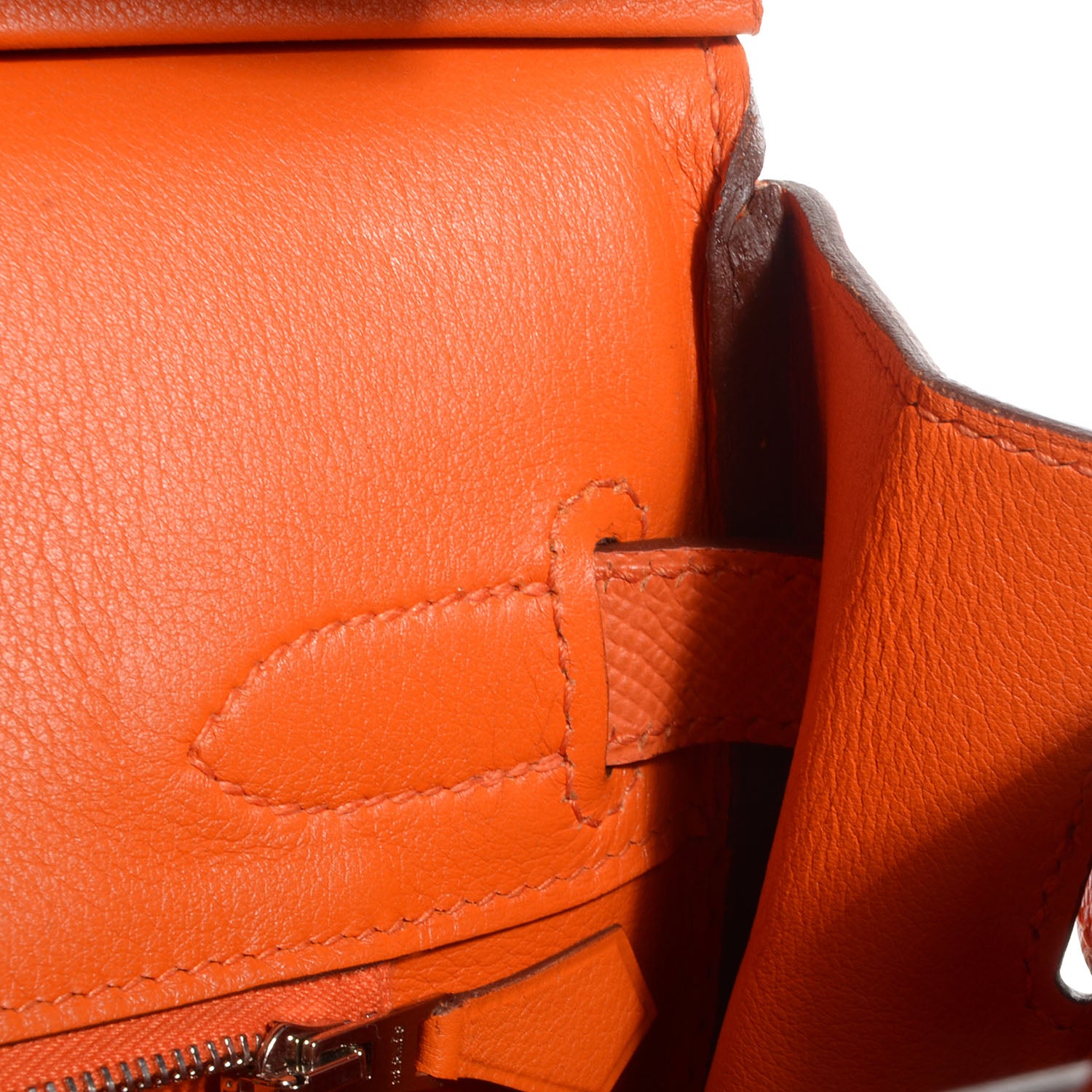 Hermes Epsom Birkin 30 Orange 9 of 22