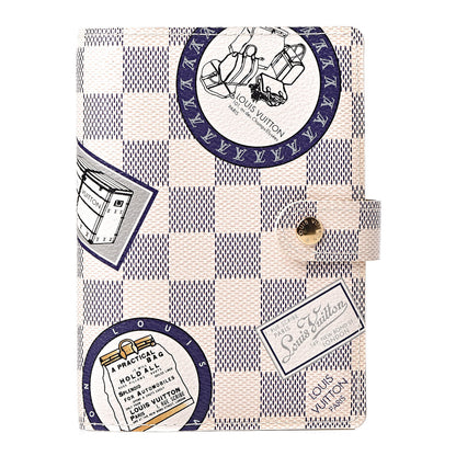 Louis Vuitton Damier Azur Patch Small Ring Agenda Cover 1 of 8