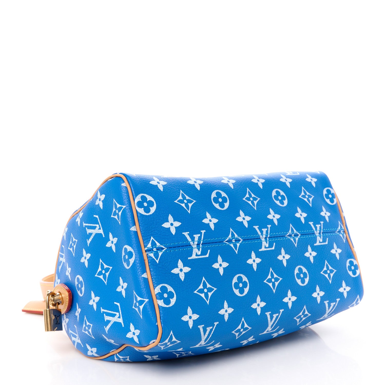 Louis Vuitton Calfskin Monogram Speedy P9 Bandouliere 25 Blue 5 of 16