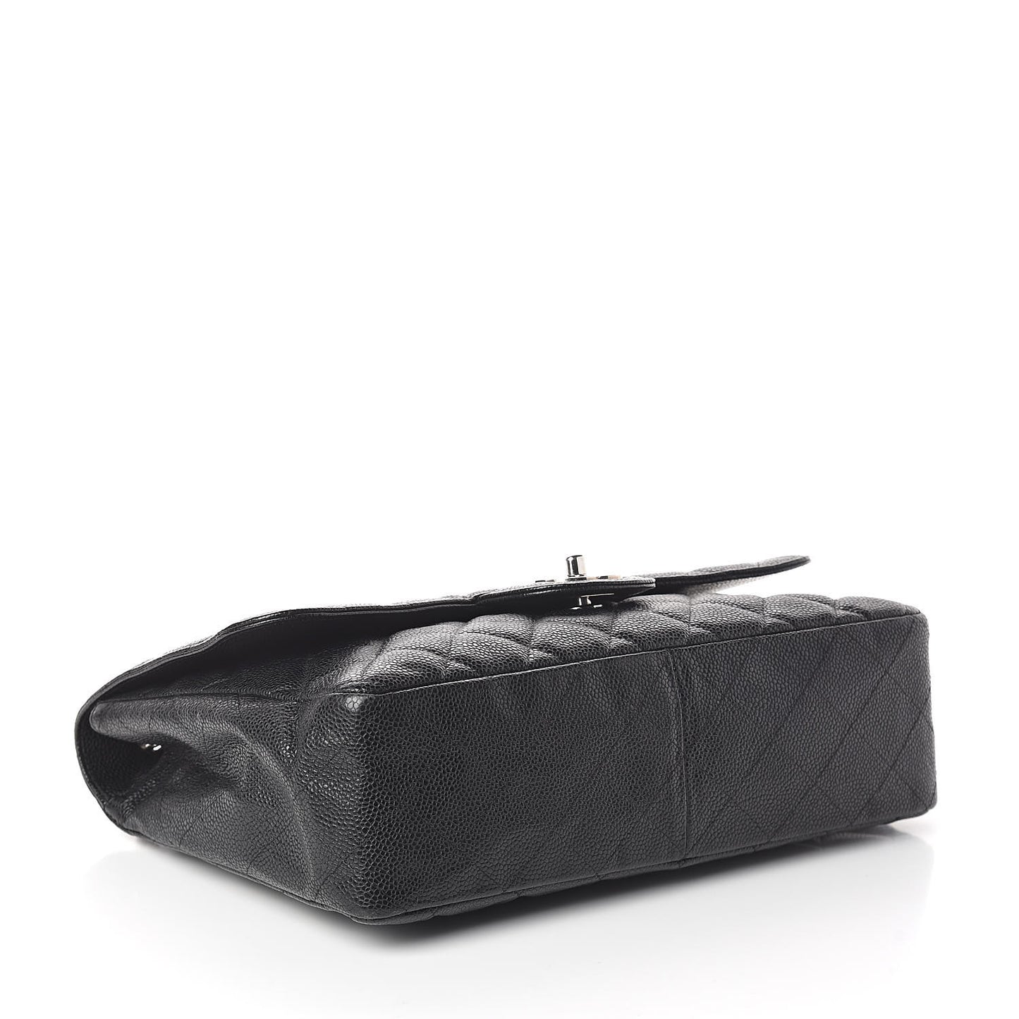 Caviar Quilted Jumbo Single Flap Black