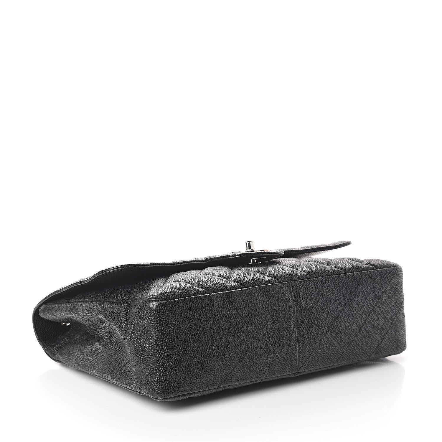 Chanel Caviar Quilted Jumbo Single Flap Black 4 of 10
