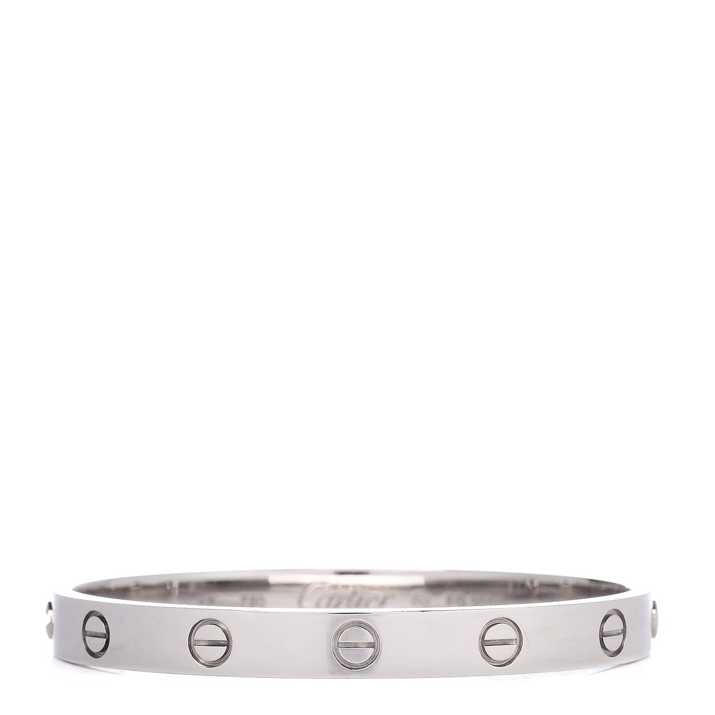 18K White Gold LOVE Bracelet 16