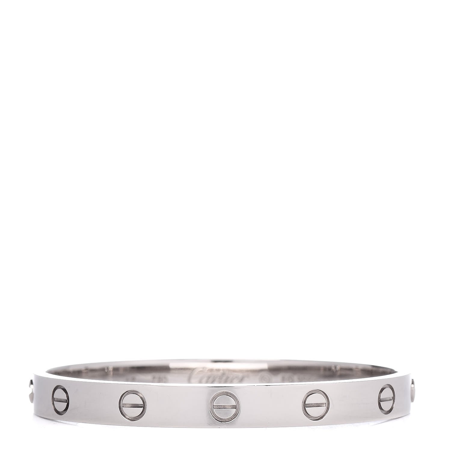 Cartier 18K White Gold LOVE Bracelet 16 1 of 5