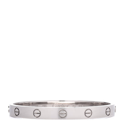 Cartier 18K White Gold LOVE Bracelet 16 1 of 5