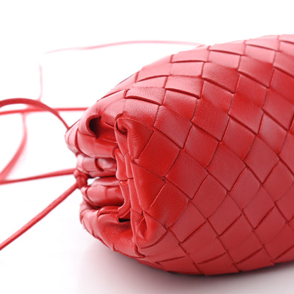 Bottega Veneta Nappa Intrecciato The Mini Pouch Bright Red 5 of 9