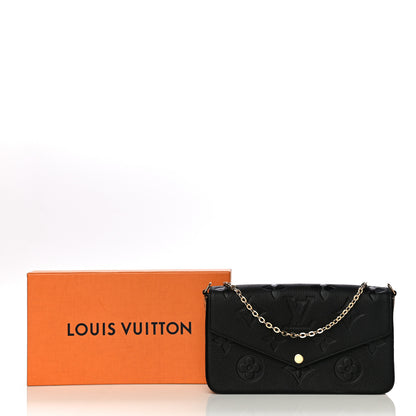 Louis Vuitton Empreinte Monogram Giant Wild At Heart Felicie Pochette Black 9 of 9