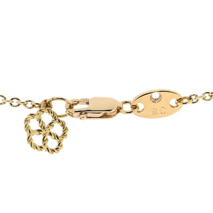 Roberto Coin 18K Yellow Gold Diamond Mother of Pearl Daisy Y Necklace 4 of 4