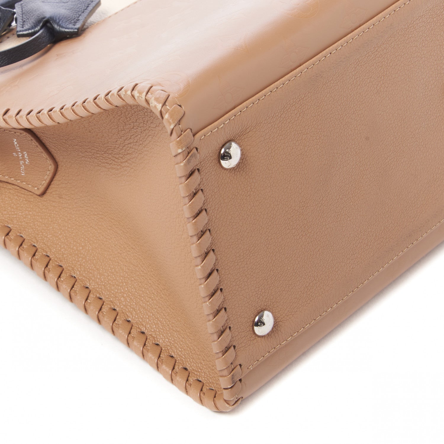 Louis Vuitton Monogram Cuir Plume Very One Zipped Tote Sesame Creme 6 of 8