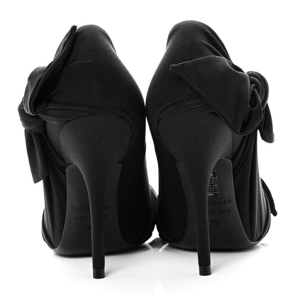 Balenciaga Stretch Cupro Nylon Jersey Knife Knot 110mm Pumps 35 Black 6 of 9