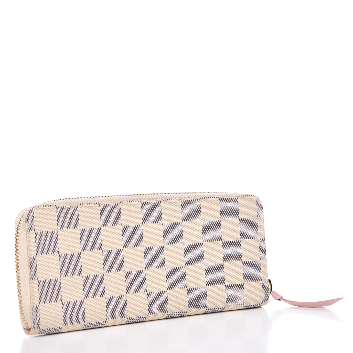Damier Azur Clemence Wallet Rose Ballerine