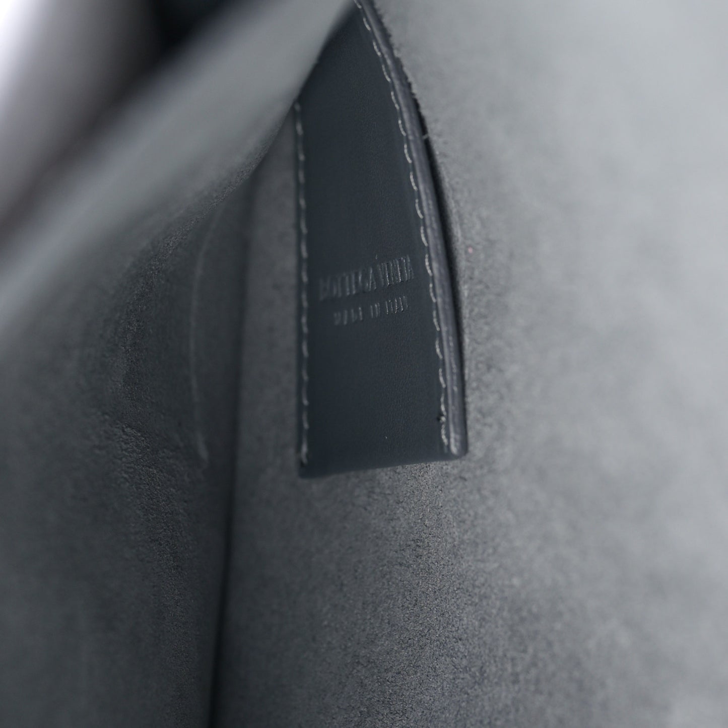 Calfskin Intrecciato Small Document Case Thunder