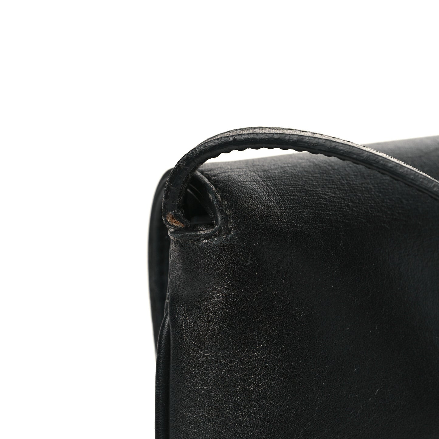Vitello Palmellato Lux Small Arli Flap Shoulder Bag Black
