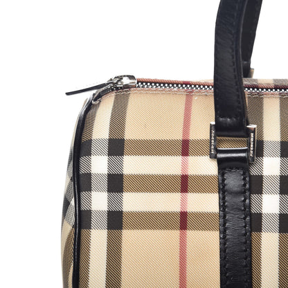 Burberry House Check London Satchel Black 9 of 11