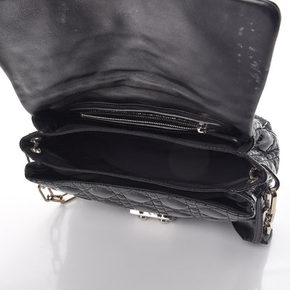 Christian Dior Patent Cannage New Lock Flap Black 5 of 8