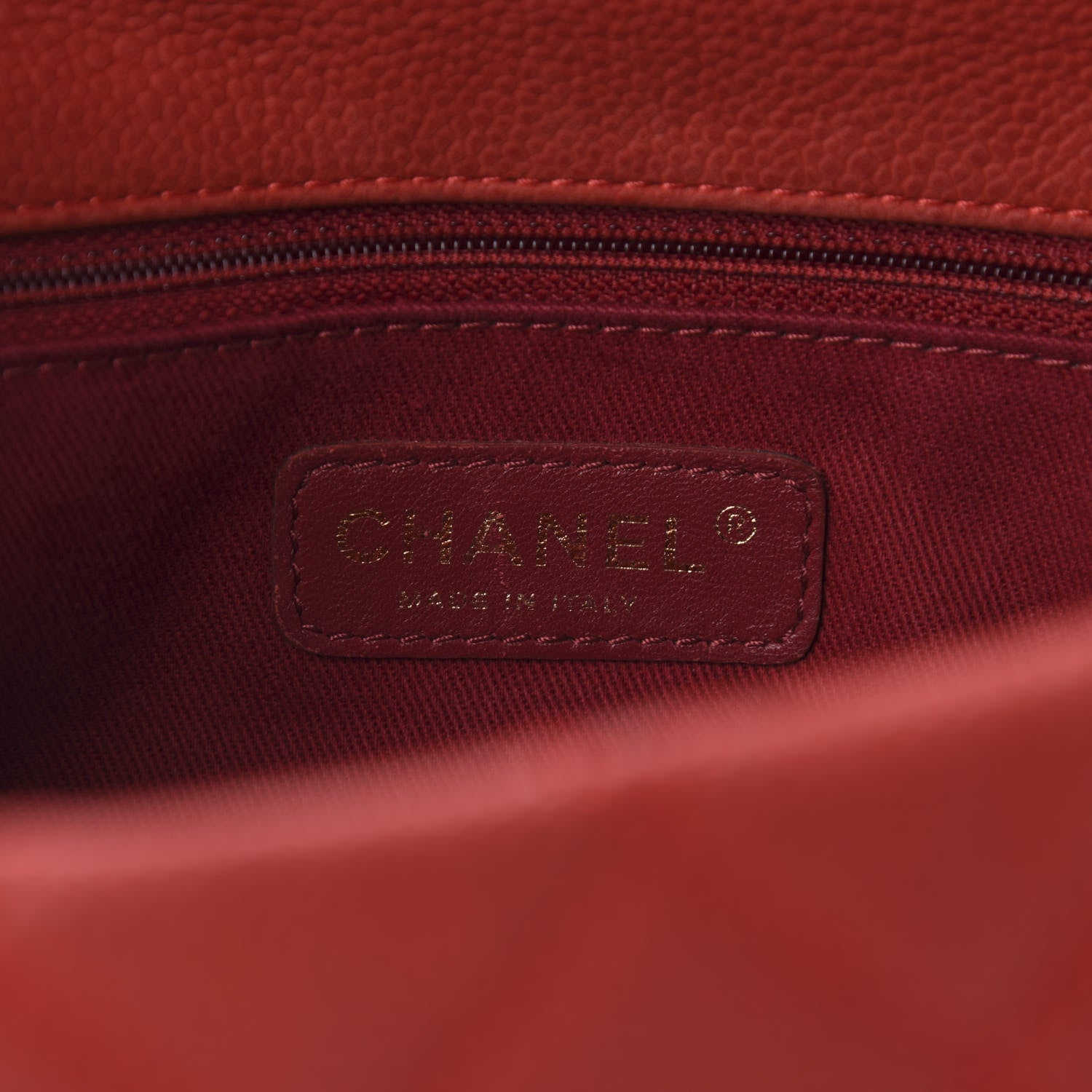 Chanel Iridescent Caviar Quilted Medium Chic Quilt Flap Red 8 of 10