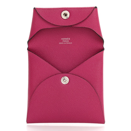 Hermes Epsom Bastia Coin Purse Rose Pourpre 5 of 9