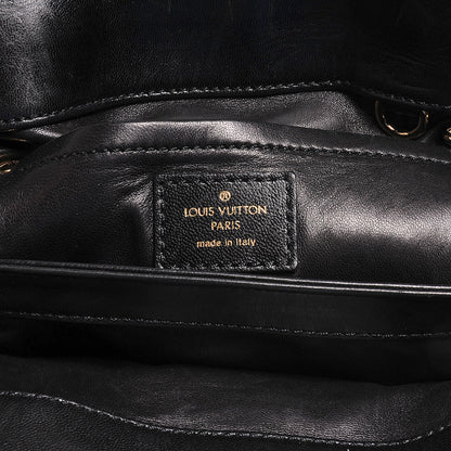 Louis Vuitton Monogram Silk Pony Hair Alligator Trim Linda Black 6 of 7