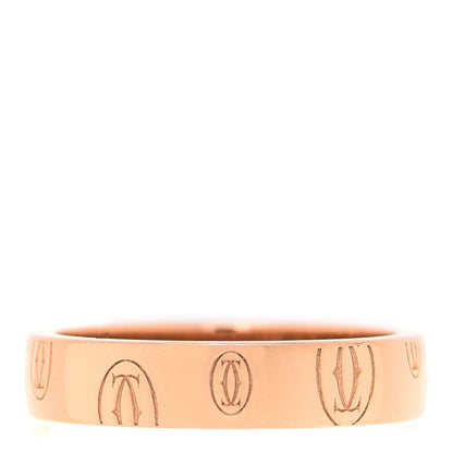 Cartier 18K Pink Gold 4mm Happy Birthday Band Ring 49 5 1 of 5