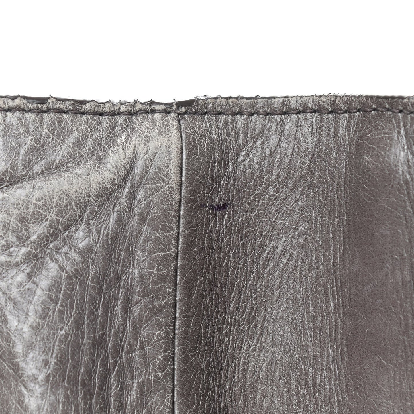 Vitello Shine Top Handle Bag Fumo