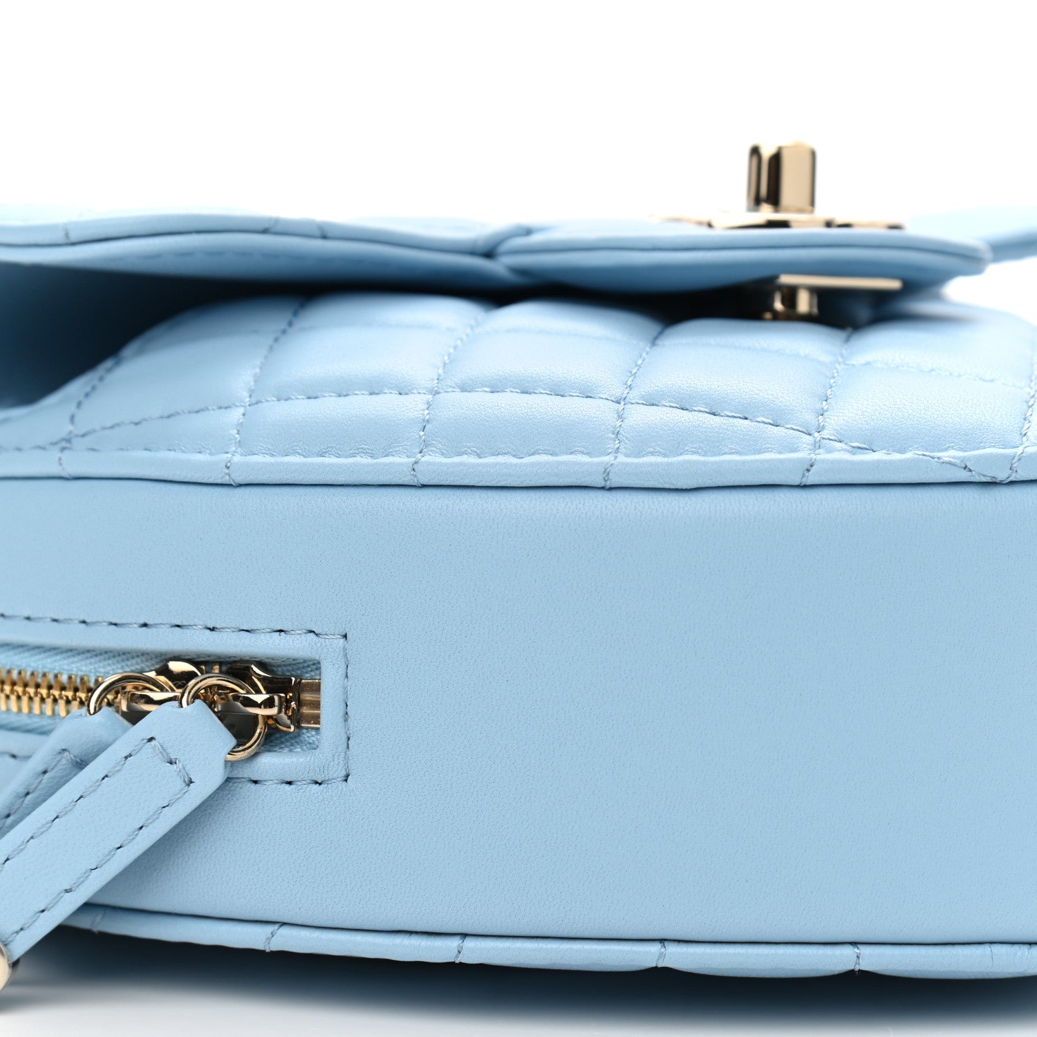 Chanel Lambskin Quilted CC In Love Heart Bag Light Blue 9 of 11