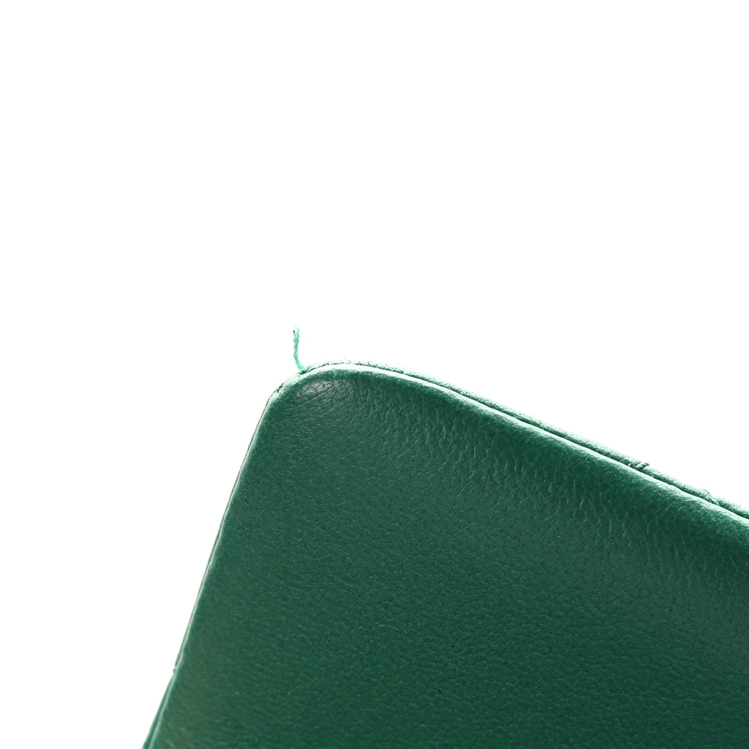 Chanel Lambskin Quilted Mini Rectangular Flap Dark Green 10 of 11