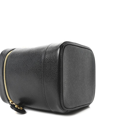 Chanel Caviar Vanity Cosmetic Case Black 9 of 10