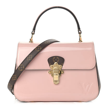 Louis Vuitton Patent Calfskin Monogram Cherrywood PM Rose Ballerine 1 of 10
