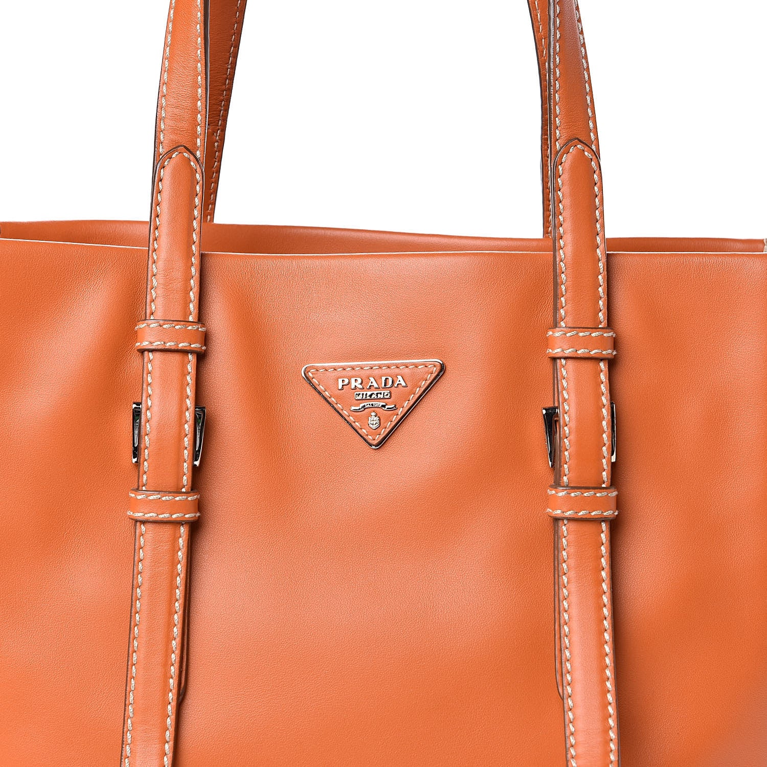 Prada City Calf Sport Tote Papaya 11 of 11