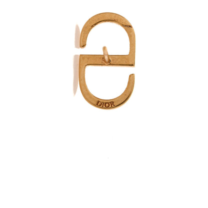 Christian Dior Metal Petit CD Stud Earrings Gold 4 of 4